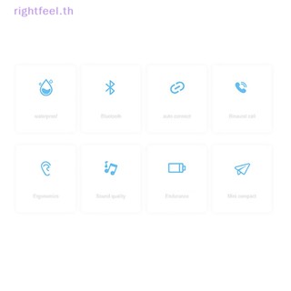 Rightfeel.th A6S TWS ใหม่ ชุดหูฟังสเตอริโอบลูทูธไร้สาย เหมาะกับเล่นกีฬา