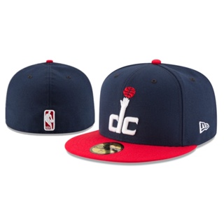 หมวกแก๊ป ปักลาย NBA Washington Wizards 59FIFTY คุณภาพสูง สําหรับผู้ชาย และผู้หญิง