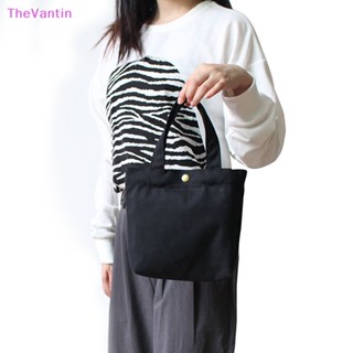 Thevantin กระเป๋าเครื่องสําอาง ผ้าแคนวาส ผ้าฝ้าย พับได้ เป็นมิตรกับสิ่งแวดล้อม นํากลับมาใช้ใหม่ได้