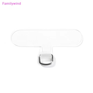 Familywind&gt; ปะเก็นสายคล้องโทรศัพท์มือถือ แบบใส น่ารัก กันหาย