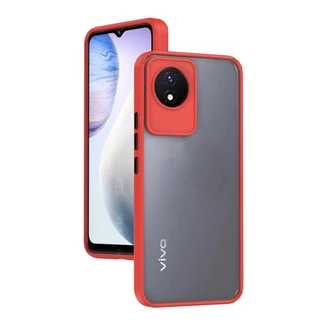 เคส Vivo Y02 4G สำหรับวีโว่ ขอบสีผิวด้าน กันกระแทก นิ่ม TPU Case