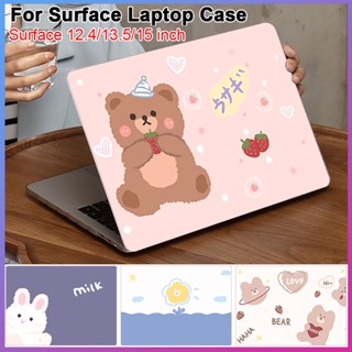 Case For Microsoft Surface Laptop 3 4 5 13.5 Inch 15 Inch Go 2 12.4 Inch Case Cover Hard Plastic Matte Crystal Clear Transparent Anti Scratch Protector TMD0