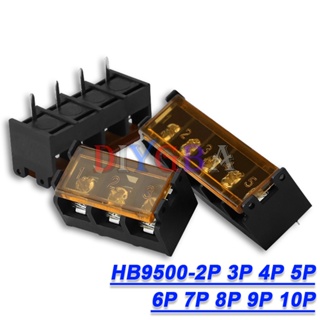 ขั้วต่อสกรู PCB HB9500-2P 9.5 มม. พิช 3P 4P 5P 6P 7P 8P 9P 10Pin 300V 30A 2-10 ชิ้น