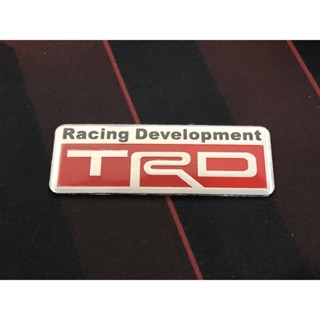 ป้าย TRD อลูมิเนียม racing development ขนาด 8 x 3 cm จำนวน 1 ชิ้น***จัดส่งเร้ว บริการประทับใจ**