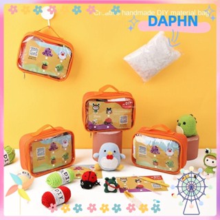 DAPHS ชุดอุปกรณ์ถักโครเชต์ ถักนิตติ้ง แฮนด์เมด DIY สําหรับคนรักโครเชต์