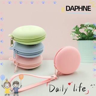 Daphne กระเป๋าใส่เหรียญ พวงกุญแจ ซิลิโคน ทรงกลม ขนาดเล็ก น่ารัก ของขวัญ