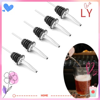 ✧LY-HOME✧ 1/3/5/10pcs Barware Wine Pourer Spout Bottle Stopper Liquor Spirit Pouring New Stainless Steel Home &amp; Living Flow Kitchen Bar Tool