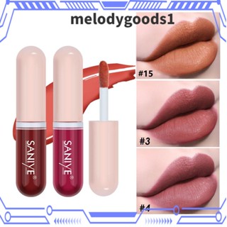 Melodygoods1 ลิปกลอส เคลือบกํามะหยี่ ขนาดเล็ก กันน้ํา