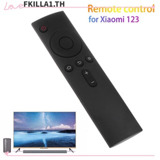 Faccfki รีโมตคอนโทรลทีวี แบบพกพา สีดํา สําหรับ Xiaomi Mi TV Set-top Box 4A 4C 3 2 1