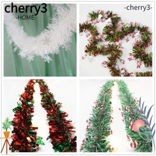 Cherry3 พวงมาลัยฟอยล์แขวน หลากสี สําหรับตกแต่งบ้าน ต้นคริสต์มาส