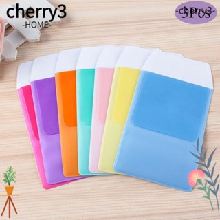 Cherry3 กระเป๋าดินสอ PVC แบบพกพา หลากสี 3 ชิ้น