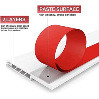 แถบซีลประตู ด้านล่าง กันฝุ่น กันเสียง กันอากาศ กันความร้อน มีกาวในตัว หลากสี 1 เมตร