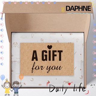 Daphne การ์ดอวยพร ลาย Thank You ขนาดเล็ก 30 ชิ้น ต่อแพ็ค