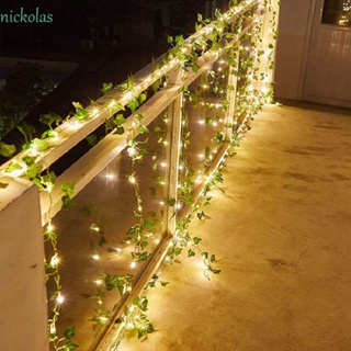 Nickolas สายไฟหิ่งห้อย LED สีเขียว สําหรับตกแต่งห้องนอน ปีใหม่ ในร่ม กลางแจ้ง