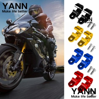 Yann1 แคลมป์ยึดสายเคเบิล CNC หลากสี อุปกรณ์เสริม สําหรับรถจักรยานยนต์ Honda CRF250L 300L 1 คู่