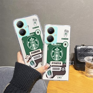 พร้อมส่ง ใหม่ เคสโทรศัพท์มือถือแบบนิ่ม ใส ลายกาแฟน่ารัก ยอดนิยม สําหรับ VIVO Y27 VIVO Y27 Y36 Y78 5G 2023 Y27 4G