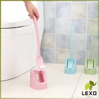 LEXO แปรงขัดห้องน้ำ หัวแปรง 2 ด้าน มีทั้งหมด 3 สี แปรงขัดห้องน้ำ แปรงขัดทำความสะอาดห้องน้ำ Toilet Brush