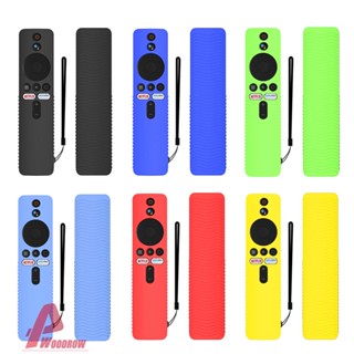 เคสรีโมตคอนโทรล สีพื้น กันฝุ่น พร้อมสายคล้อง ถอดออกได้ สําหรับ Xiaomi Mi TV Stick 4K 2022