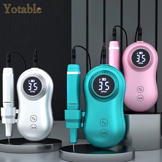 [Yotable.th] 2 in 1 เครื่องสว่านไฟฟ้า แบบพกพา ชาร์จ USB สําหรับขัดเล็บเจล