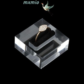 Mxmio แหวนอะคริลิคใส แบบคู่ แฟชั่น สําหรับตั้งโชว์