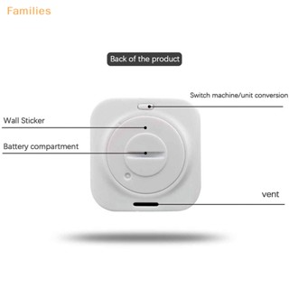 Families&gt; เครื่องวัดอุณหภูมิความชื้นดิจิทัล หน้าจอ LCD เซนเซอร์วัดสภาพอากาศ สําหรับบ้าน ในร่ม