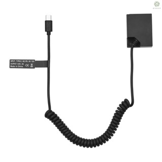 [XS]Andoer Np-w126 อะแดปเตอร์คัปเปลอร์แบตเตอรี่ดัมมี่ USB-C พร้อมสายเคเบิล USB Type-C แบบเปลี่ยน สําหรับ Fujifilm X100F X100V X-S10 X-Pro3 X-E3 X-A2 X-A5 X-A