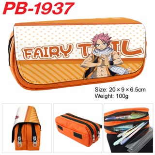 Fairy TAIL กระเป๋าดินสอ ผ้าแคนวาส มีซิป สองชั้น ลายการ์ตูน 3D สําหรับนักเรียน