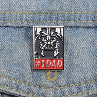 เข็มกลัดโลหะ รูป Star Wars Villain Spoof DAD สร้างสรรค์ อุปกรณ์เสริม สําหรับติดเสื้อผ้า