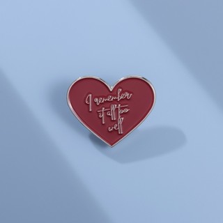 Taylor Swift Song Red Is Too Clear A Reminder of Love Enamel Pins เข็มกลัด รูปนักร้อง เครื่องประดับ สําหรับเพื่อน