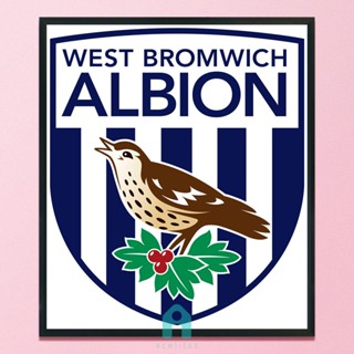 ชุดปักครอสสติตช์ ผ้าฝ้าย 11CT พิมพ์ลาย West Bromwich Football Club DIY [Acelit.th]