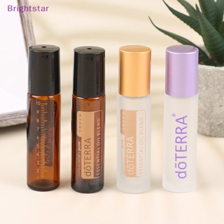 Brightstar ขวดลูกกลิ้งโลหะ สีเหลืองอําพัน 10 มล. 1 ชิ้น