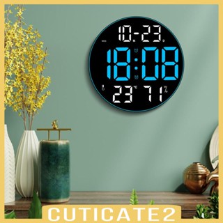 [Cuticate2] นาฬิกาดิจิทัล LED หน้าจอขนาดใหญ่ สําหรับห้องนั่งเล่น หอพัก ออฟฟิศ