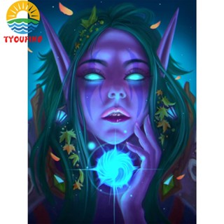 [Tyoufs.Th] ชุดปักครอสสติตช์ ผ้าฝ้าย 11CT พิมพ์ลาย Tyrande