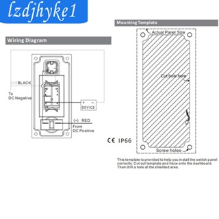 [Lzdjhyke1] แผงสวิตช์โยก 12 24V สําหรับเรือ DIY