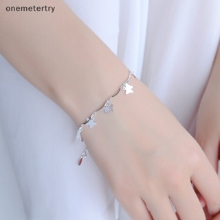 Onem สร้อยข้อมือโซ่ จี้ผีเสื้อน่ารัก เครื่องประดับแฟชั่น สําหรับผู้หญิง งานแต่งงาน ปาร์ตี้