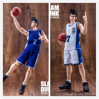 โมเดลทีม Dasheng Slam Dunk Lingnan Akira No. ฟิกเกอร์ Super Action Figure SLAMDUN PGVG สีฟ้า สีขาว 7 ชิ้น