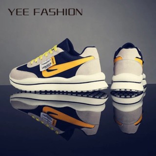 YEE Fashion  รองเท้าผ้าใบผู้ชาย ลำลองผู้ชาย ผ้าใบแฟชั่น สไตล์เกาหลี กีฬากลางแจ้ง ทำงานรองเท้าลำลอง สวยงาม Unique สวย ทันสมัย D93D08Y 37Z230910