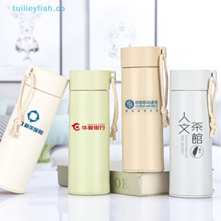 Tuilieyfish ขวดน้ําดื่ม ขนาด 400 มล. แบบพกพา พร้อมเชือกคล้อง สําหรับเล่นกีฬา กลางแจ้ง