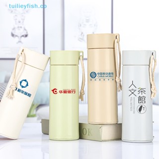 Tuilieyfish ขวดน้ําดื่ม ขนาด 400 มล. แบบพกพา พร้อมเชือกคล้อง สําหรับเล่นกีฬา กลางแจ้ง