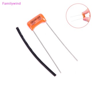 Familywind&gt; ตัวเก็บประจุ CDE225P 0.027UF 200V สําหรับกีตาร์ไฟฟ้า เบส 1 ชิ้น