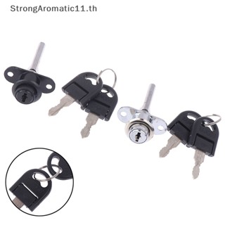 Strongaromatic ตัวล็อกประตูตู้ ตู้กับข้าว โลหะผสมสังกะสี 16 มม. 1 ชิ้น และกุญแจ 2 ชิ้น