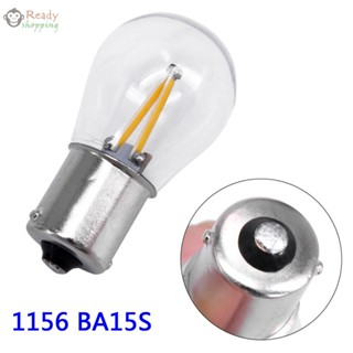 หลอดไฟถอยหลัง LED 1156 BA15S DC8-28V สีเหลือง สําหรับรถยนต์ 2 ชิ้น