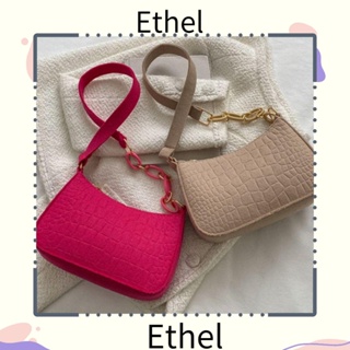 Ethel1 กระเป๋าสะพายไหล่ กระเป๋าถือ Dermatoglyph สําหรับสตรี