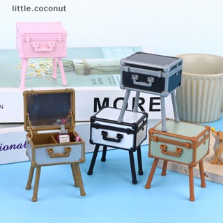 [little.coconut] กระจกโต๊ะเครื่องแป้ง ขนาดเล็ก 1:12 พร้อมที่วาง สําหรับตกแต่งบ้านตุ๊กตา 1 ชุด