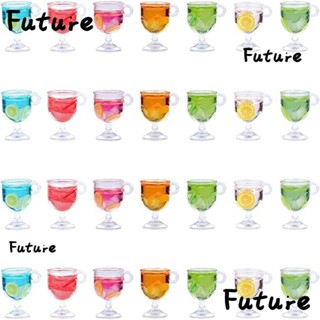 Future จี้เรซิ่น รูปขวดชา ผลไม้ ขนาดเล็ก สําหรับทําเครื่องประดับ DIY