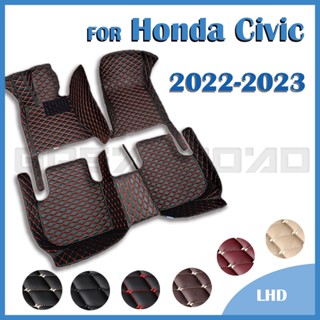 แผ่นรองพื้นรถยนต์ RHD อุปกรณ์เสริม สําหรับ Honda Civic 2022 2023