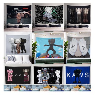 พรมติดผนัง ลายหมี Kaws Violent สไตล์สตรีท สําหรับตกแต่งห้องนอน ห้องนั่งเล่น