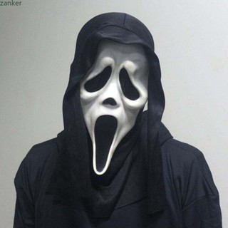 【จัดส่ง】 Screaming Ghostface Death Mask Funny Death Mask Horror Skull Halloween Party Supplies Killing Decoration Props