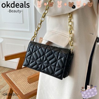 Okdeals กระเป๋าสะพายใต้วงแขน โซ่หนา