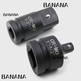 Banana1 อะแดปเตอร์ซ็อกเก็ตกระแทก สีดํา 1 นิ้ว (F) เป็น 1/2 นิ้ว (M) และ 1/2 นิ้ว (F) เป็น 1 นิ้ว (M)